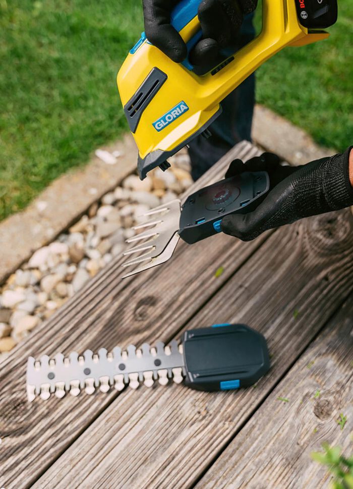 Gloria Finecut Compact 18V gr&auml;s/busksax 