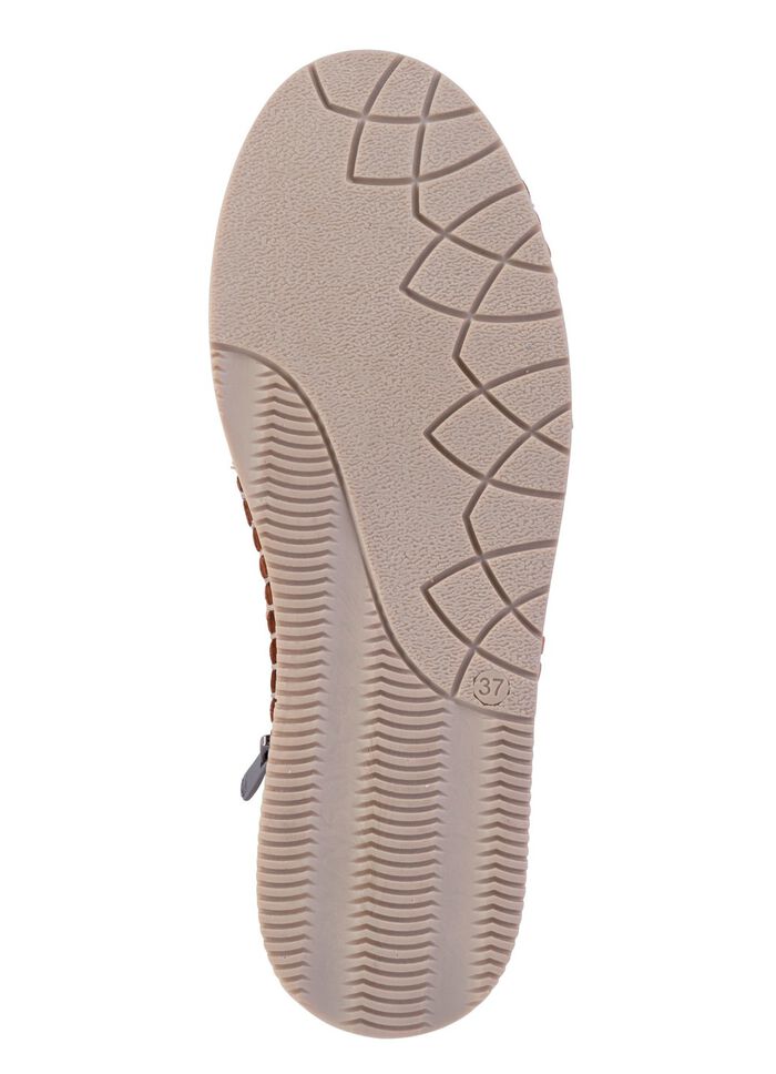 Gemini sandal av mjukt nappal&auml;der med dekorativa perforeringar 