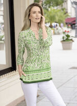 Skjorttunika med manschett&auml;rmar 