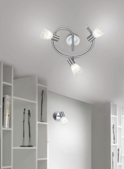 Taklampa av matt metall, , large