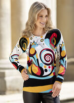 Pullover i mjuk, finstickad, 