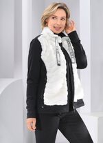 Fleecejacka i aktuell materialmix 