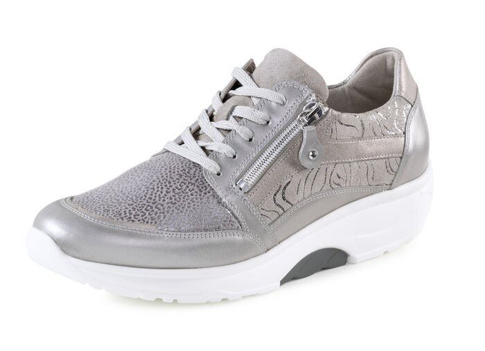 Waldläufer snörsko med bästa rullfunktion TAUPE METALLIC