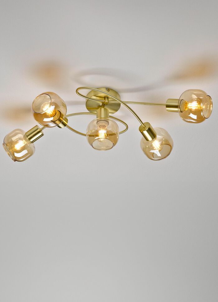 Snygga taklampor med tonat glas 