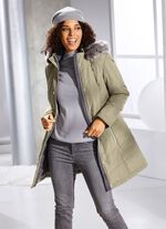 L&aring;ng jacka med avtagbar fuskp&auml;lskant 