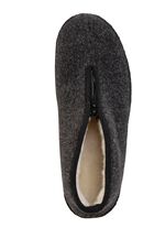 St&ouml;vlar i textil med praktisk dragkedja SVART