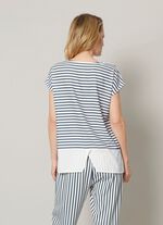 Slip-on blus med glittrande stendekor 