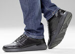 GINO GALANTE, klassiska herrsneakers med dragkedja, 