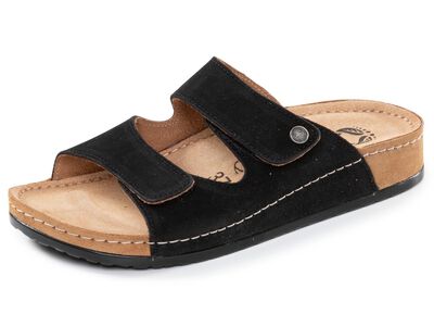 Mubb, bekv&auml;ma damslippers, bredd H, med kardborreband 