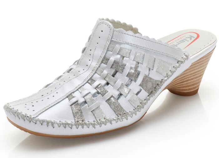 ELENA EDEN mockasin sabot med kontrasterande detaljer 