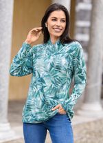 Tr&ouml;ja med sofistikerad V-ringning 