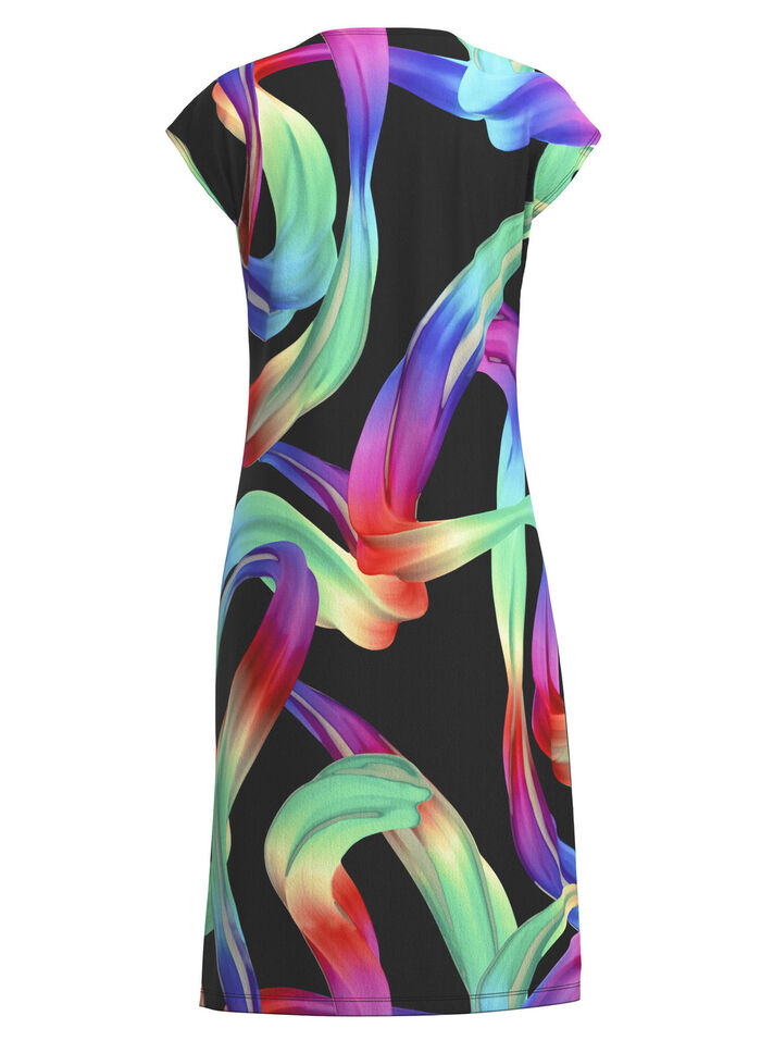 Kl&auml;nning med briljant f&auml;rgtryck design 