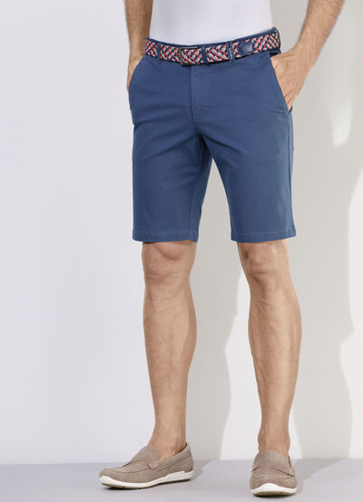 Avslappnade &quot;Redpoint&quot; bermudas med tygbälte i 3 färger 