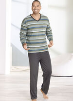 V-ringad pyjamas med öppna manschetter 