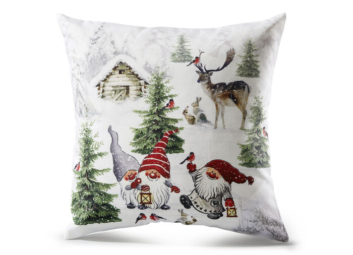 Örngott med tomtemotiv FÄRGRIK