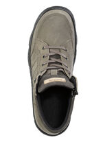 Känga med snörning i nubuck och mockaläder KHAKI