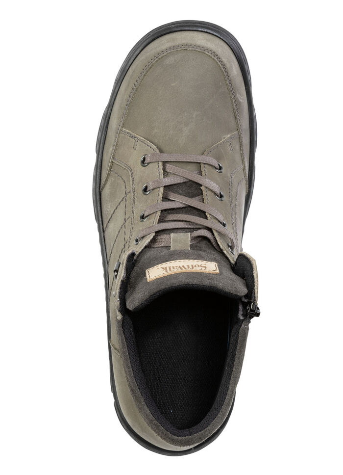 Känga med snörning i nubuck och mockaläder KHAKI