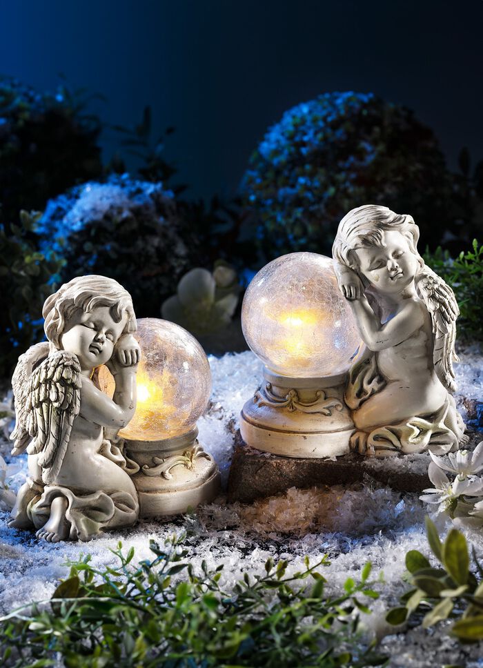 Solar ljus &auml;ngel, set om 2 