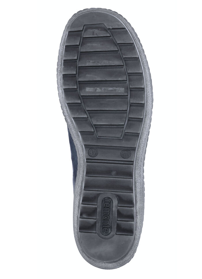 Remonte, bekväma damsneakers, vidd G, med uttagbar fotbädd BLÅ