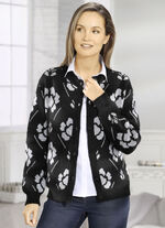 Cardigan i jacquarddesign 