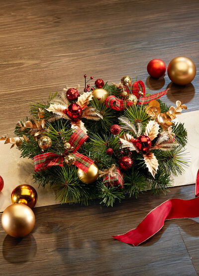 Genomtänkt designad bordskrans 