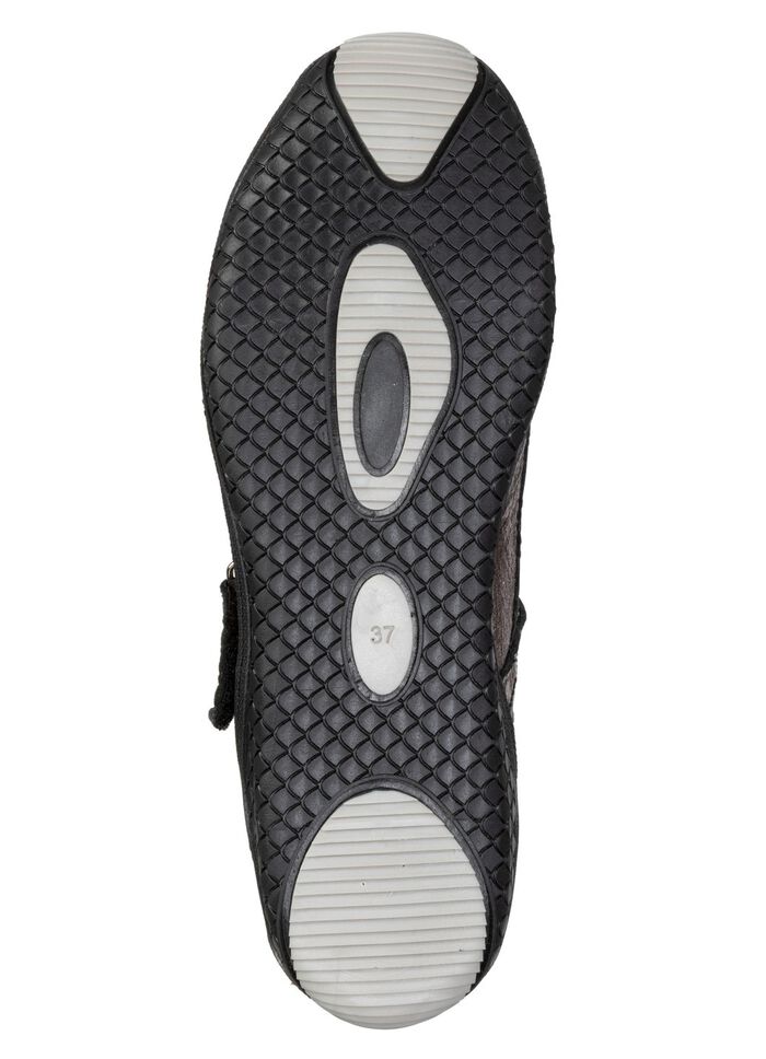 Gemini, klassiska damtofflor, bredd G, med uttagbar fotb&auml;dd 