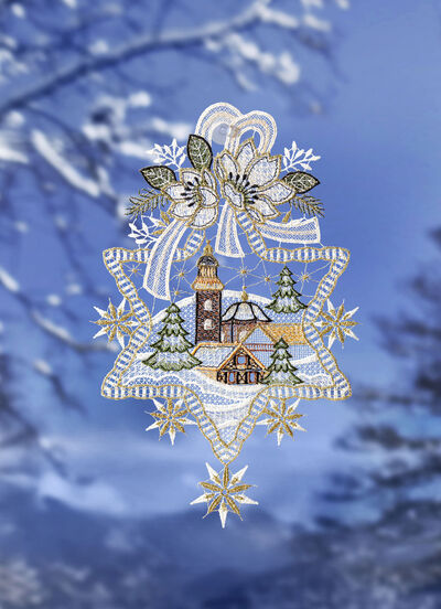 Fönsterbild "Kyrka 