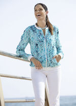 Blusjacka med ribbad stickning 