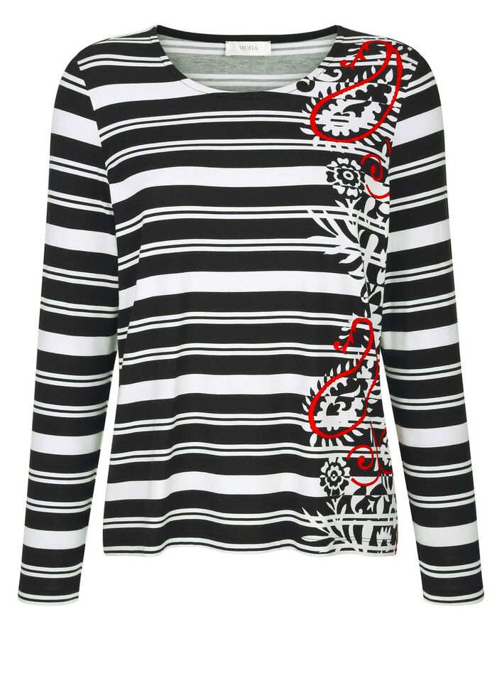 skjorta med r&ouml;da accenter 