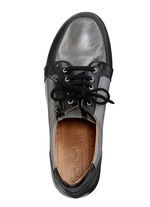 Gemini travare med snörning av delvis skuggat nappaläder GRÅSVART