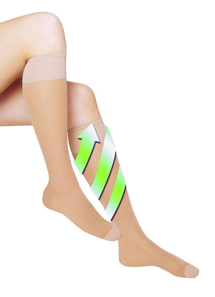 Fresh-Travel st&ouml;djande kn&auml;strumpor, 3-pack 