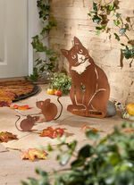 S&ouml;t dekoration av rostigt metall 