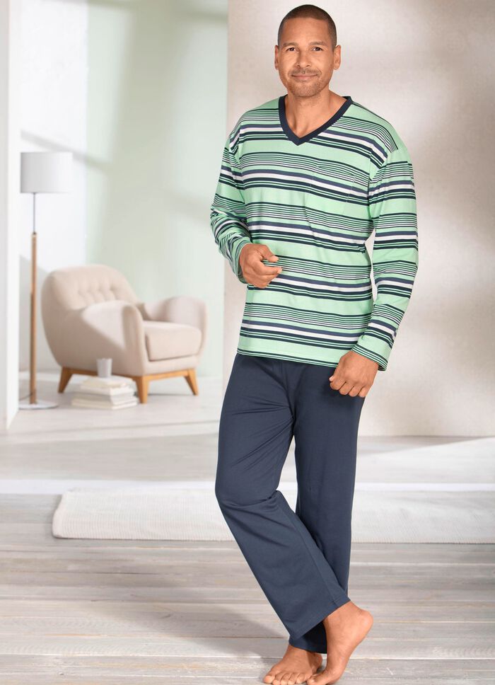 Tv&aring; paket med V-ringad pyjamas 