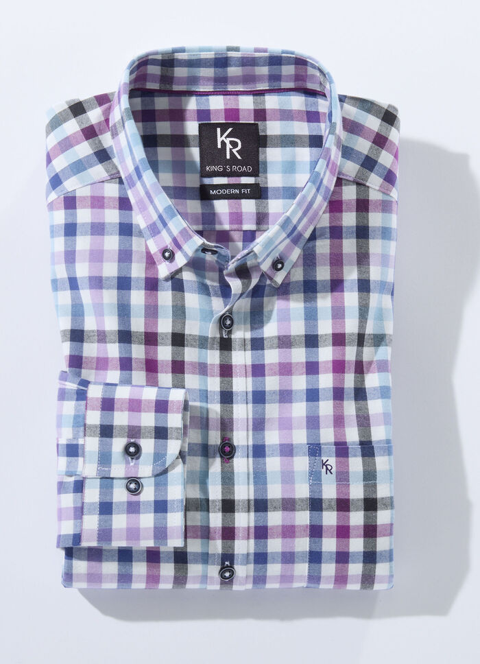 "King's Road" skjorta med button-down krage i 4 färger, 