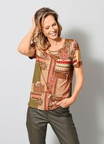 Skjorta med patchad look 