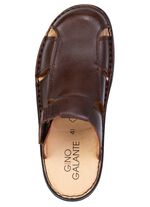 GINO GALANTE, klassiska herrtr&auml;skor, tillverkade av l&auml;der KASTANIE