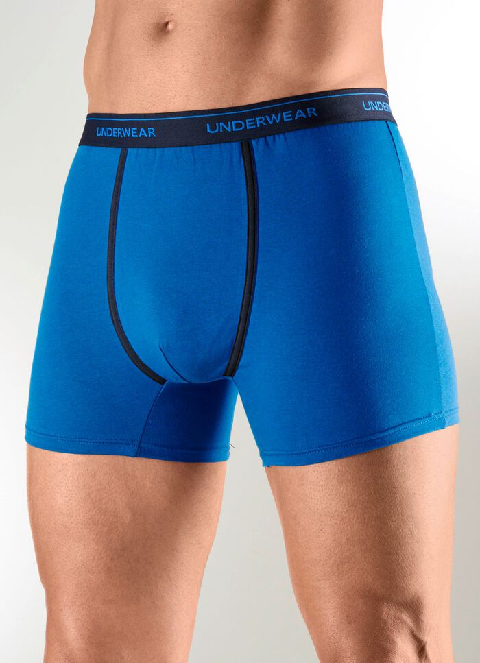 Fyrapack byxor med kontrasterande passpoaler 