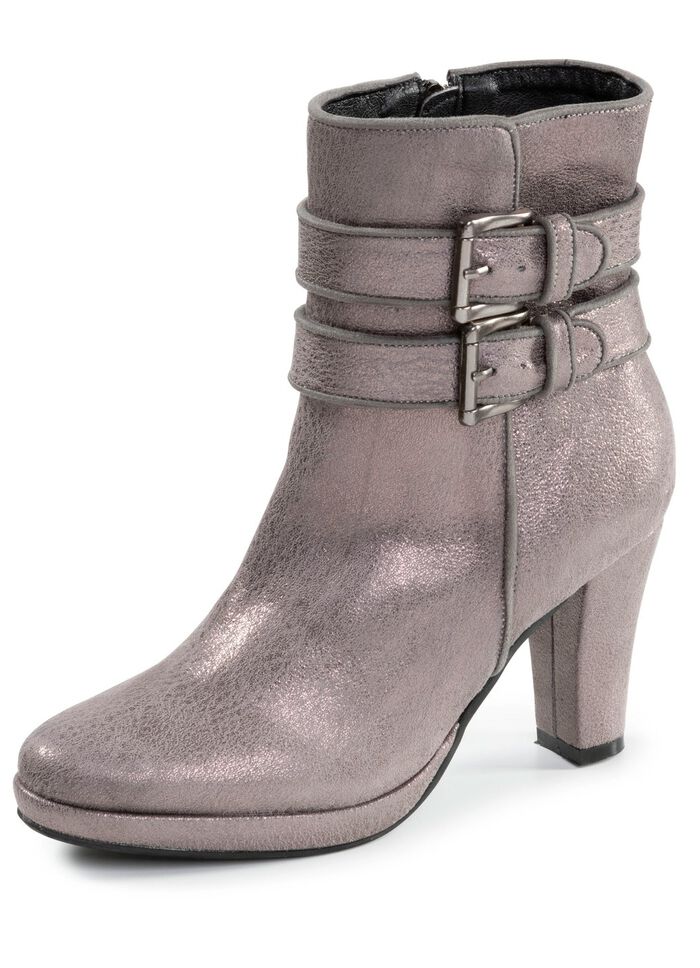 Andrea Conti, trendiga damst&ouml;vlar med dragkedja ANTIKSILVER