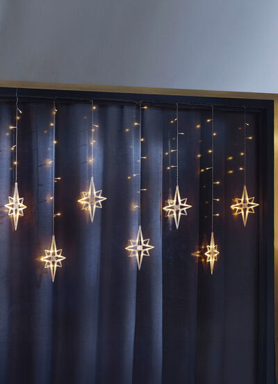 Ljusgardinstjärnor för inom- och utomhusbruk 