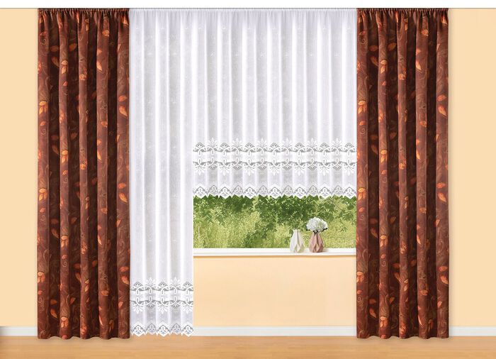 Ogenomskinliga mörkläggningssjalar BRUN