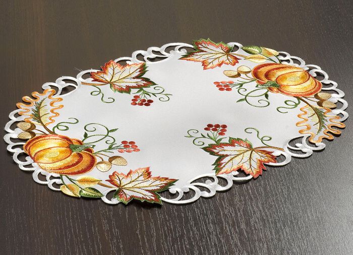 Bords- och rumsdekoration med höstliga motiv MOUSSERANDE VIN