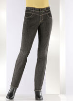 Magiska jeans med figurformande jeanssadel SVART