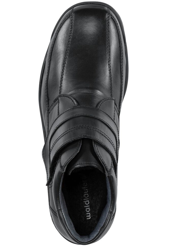 Waldl&auml;ufer, fodrade herrst&ouml;vlar, vinterskor, bredd K, med lammskinn SVART