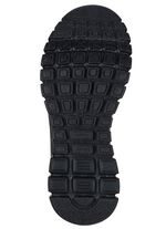 SKECHERS, klassiska damtofflor, tillverkade av syntetmaterial och stretchigt stickat material SCHWARZ