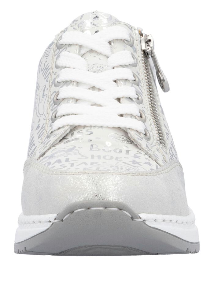 Rieker sneakers med sn&ouml;rning av tryckt syntetmaterial 