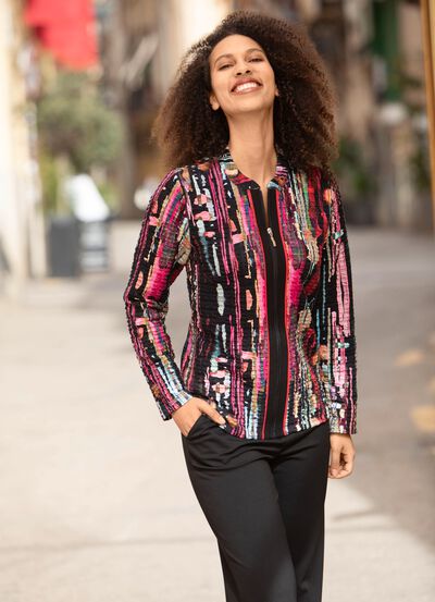 Blusjacka med fickor 