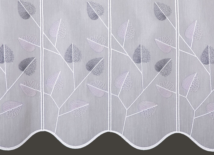 Fint broderad liten fönsterrullgardin 