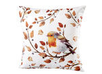 Kuddfodral med fågel på gren motiv GRÄDDE