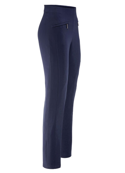 Byxor med dragkedjeförsedda fickor 