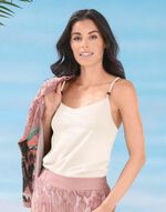 Laurina Dubbelpack toppar med spaghettiband 